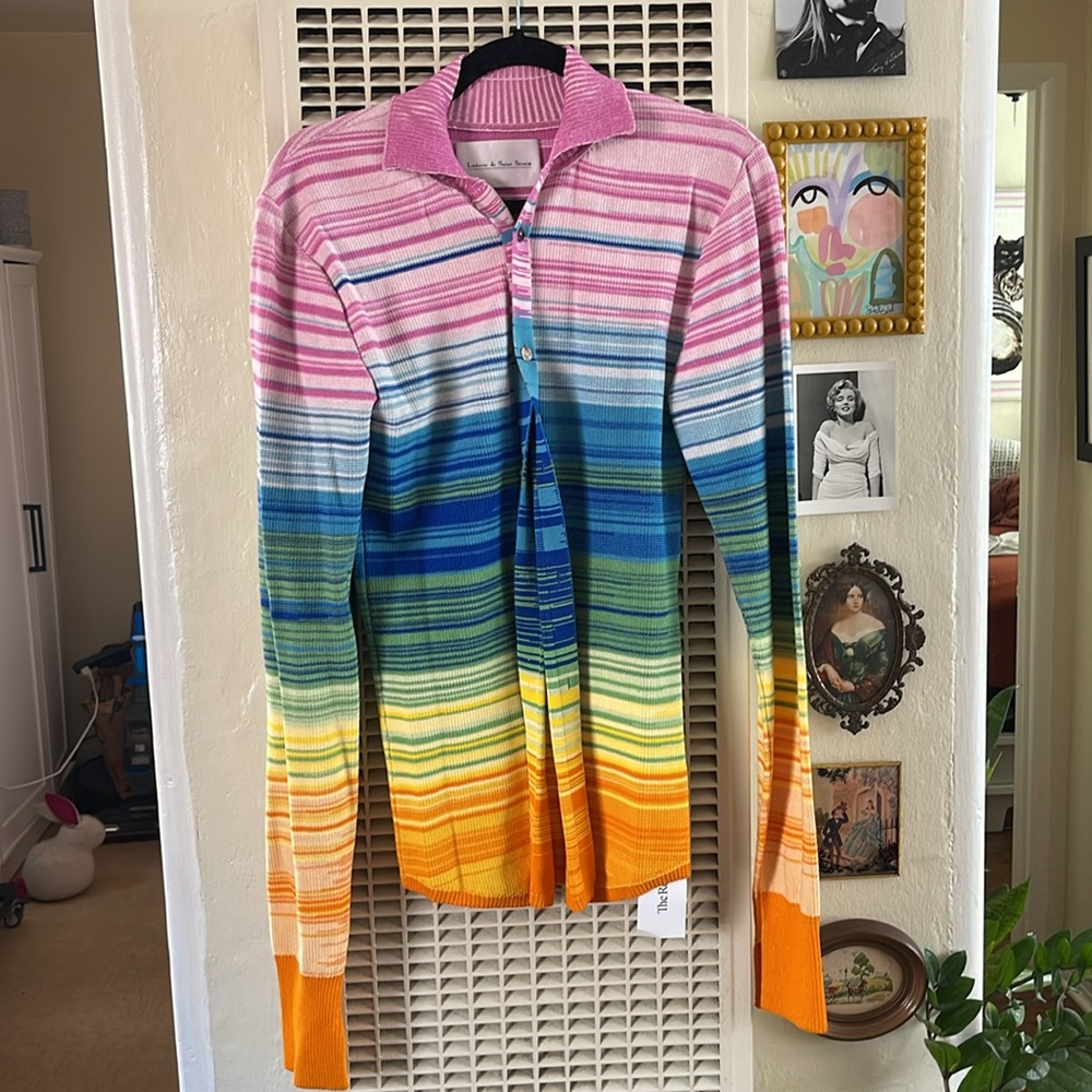 Ludovic de Saint Sernin Spring 2021 rainbow sweater - Picture 5 of 8